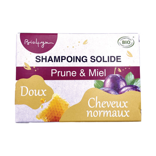Shampooing solide pour cheveux normaux - Prune & Miel